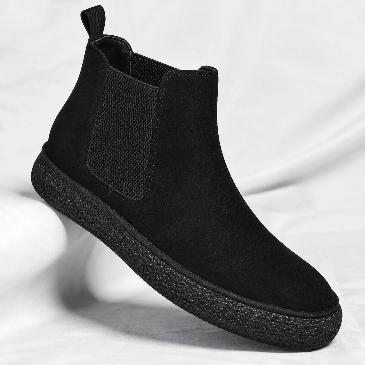 Matte Leather Mid-Top