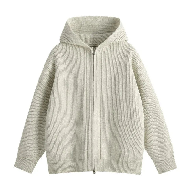 Thick Warm Zipper Sweatercoat