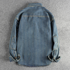 Retro Denim Cargo Shirt