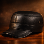 British Vintage Leather Cap
