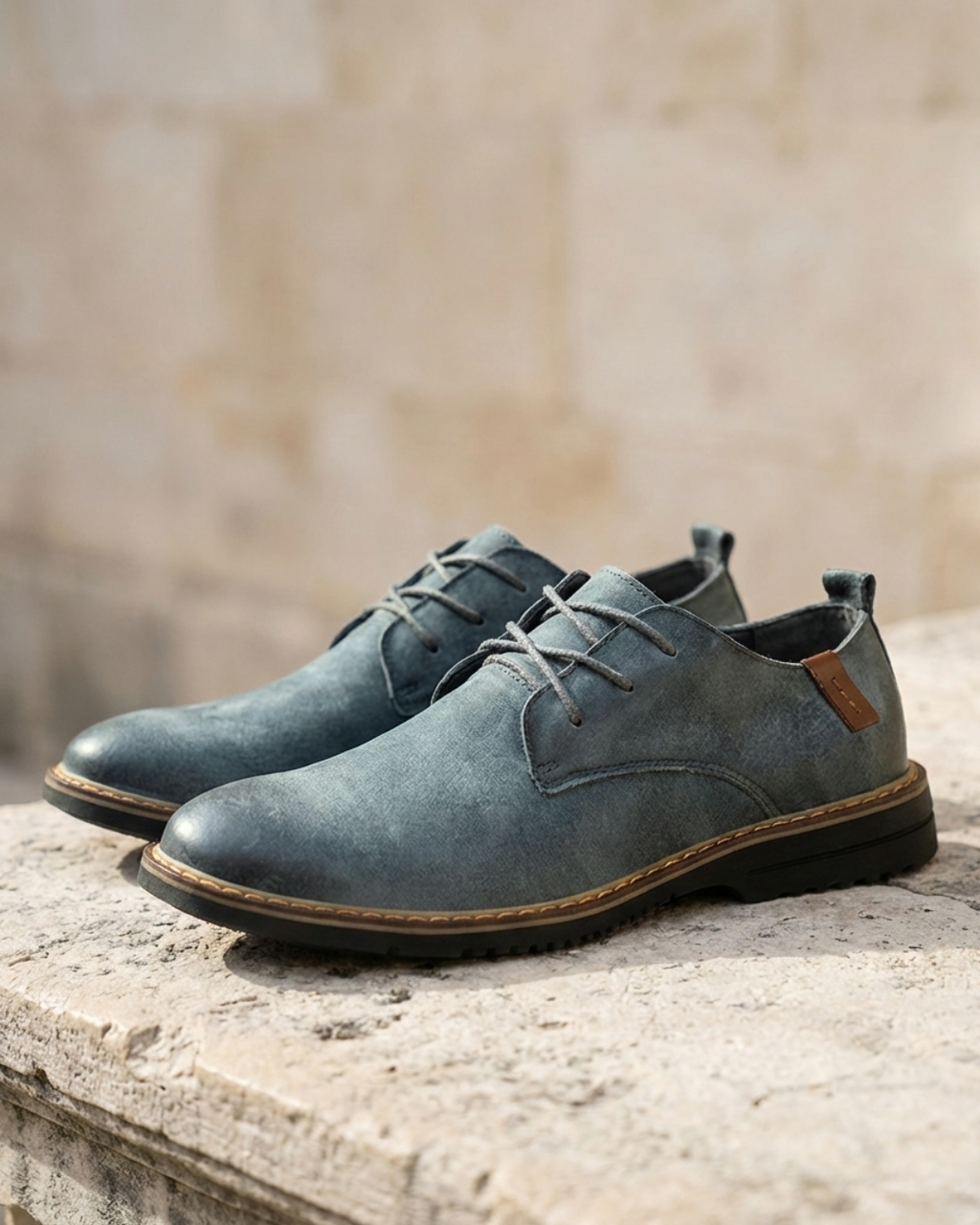 Premium Suede Leather Lace-Up