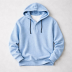 Waffle Knit Henley Hoodie
