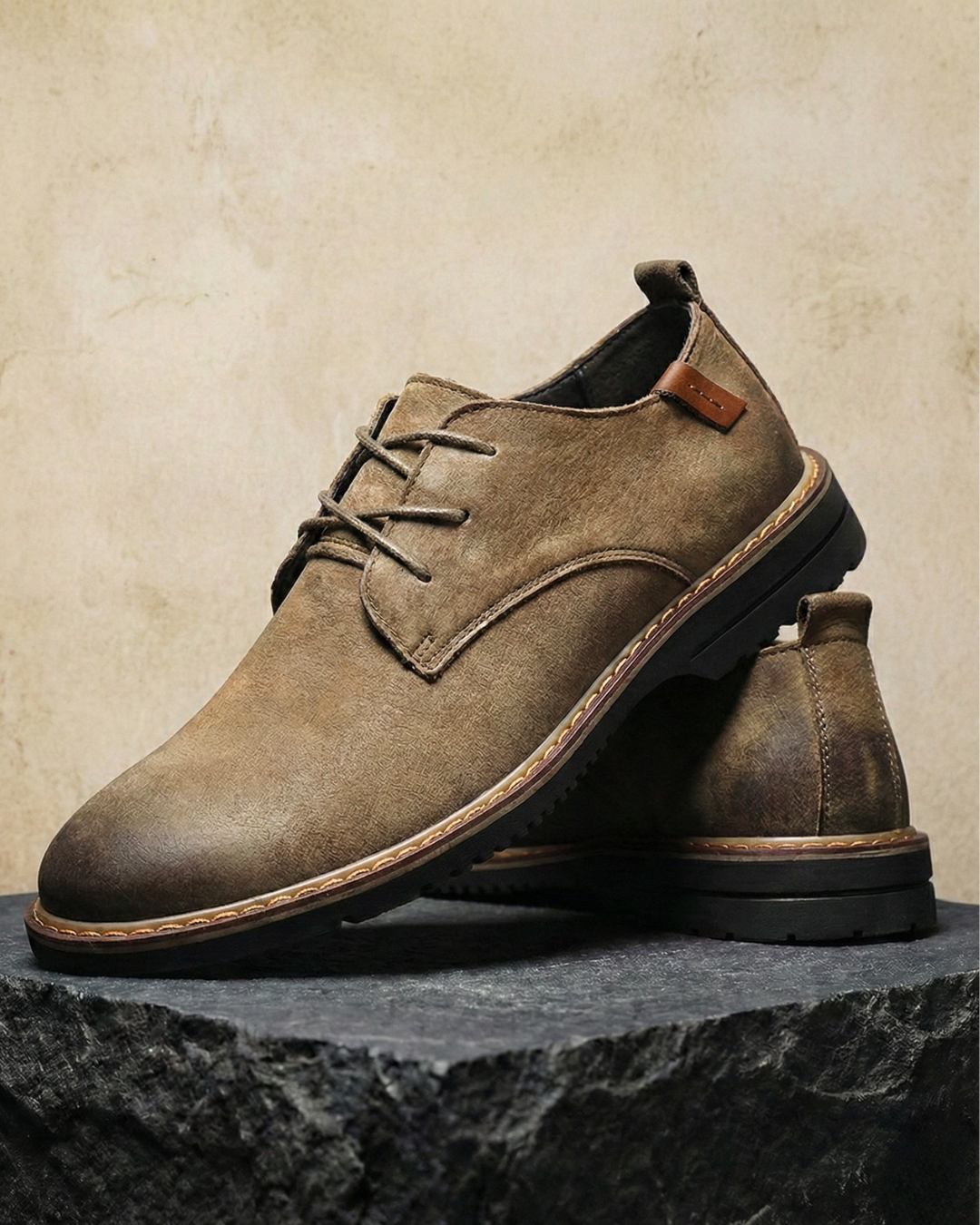 Premium Suede Leather Lace-Up