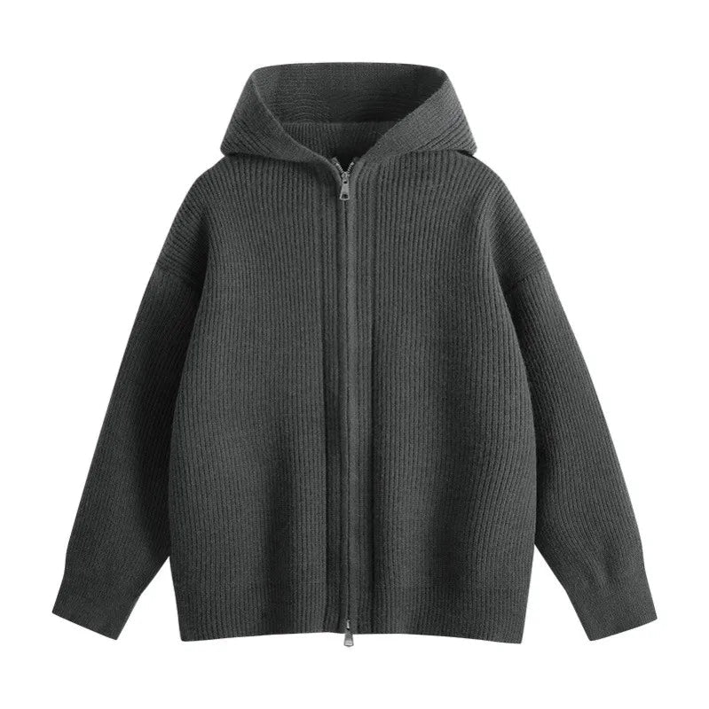 Thick Warm Zipper Sweatercoat