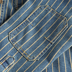 Retro Denim Cargo Shirt