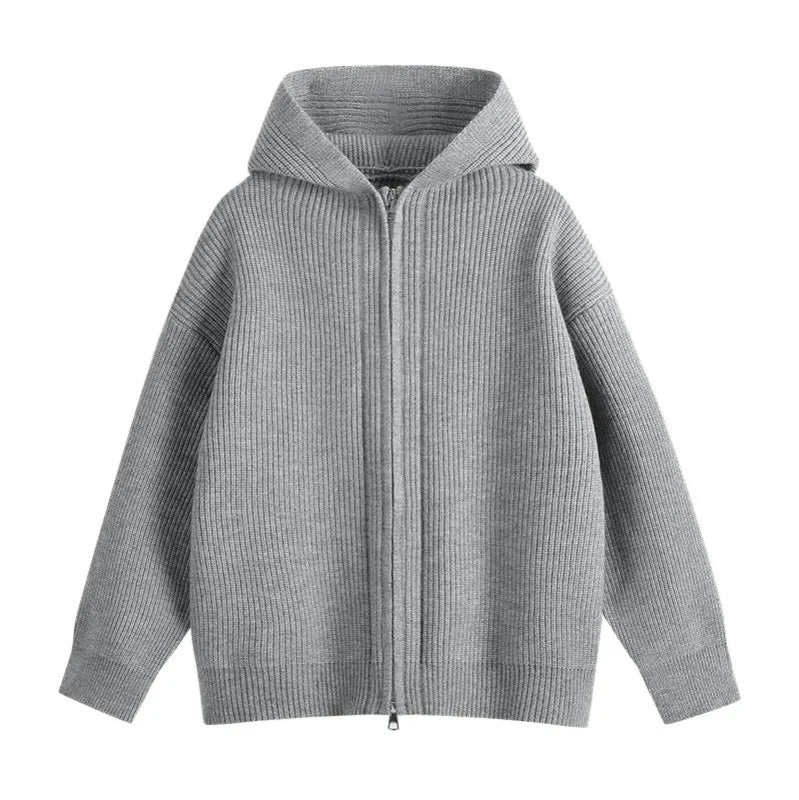 Thick Warm Zipper Sweatercoat