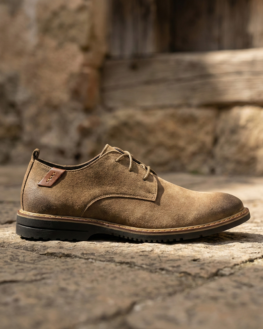 Premium Suede Leather Lace-Up