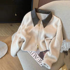 Fitted Knit Bomber Jacket