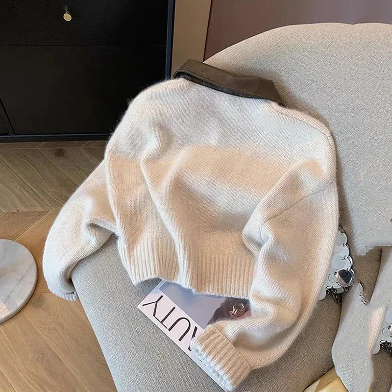 Fitted Knit Bomber Jacket