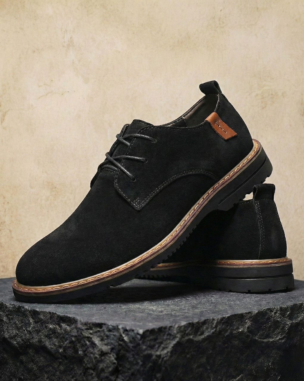 Premium Suede Leather Lace-Up