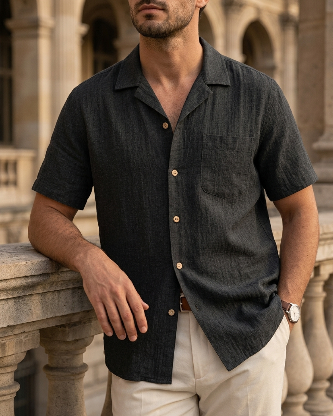 Riviera Linen Blend Shirt