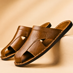 Premium Leather Open-Toe