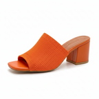 Elegant Knit Open-Toe