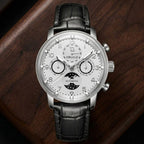 Moon Phase Leather Watch