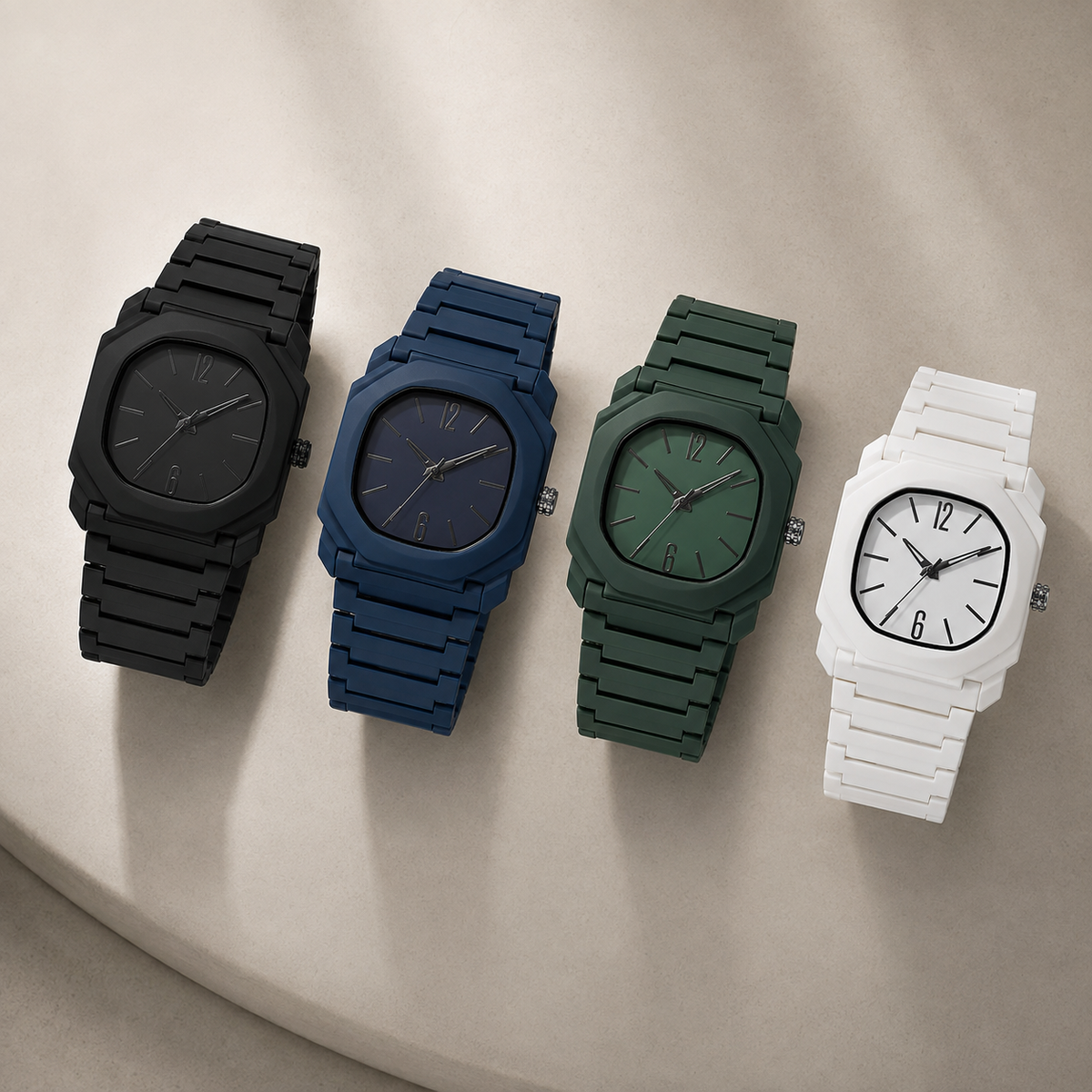 Trendy Drip Oil Strap Watch