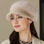 Rabbit Blend Knitted Beanie