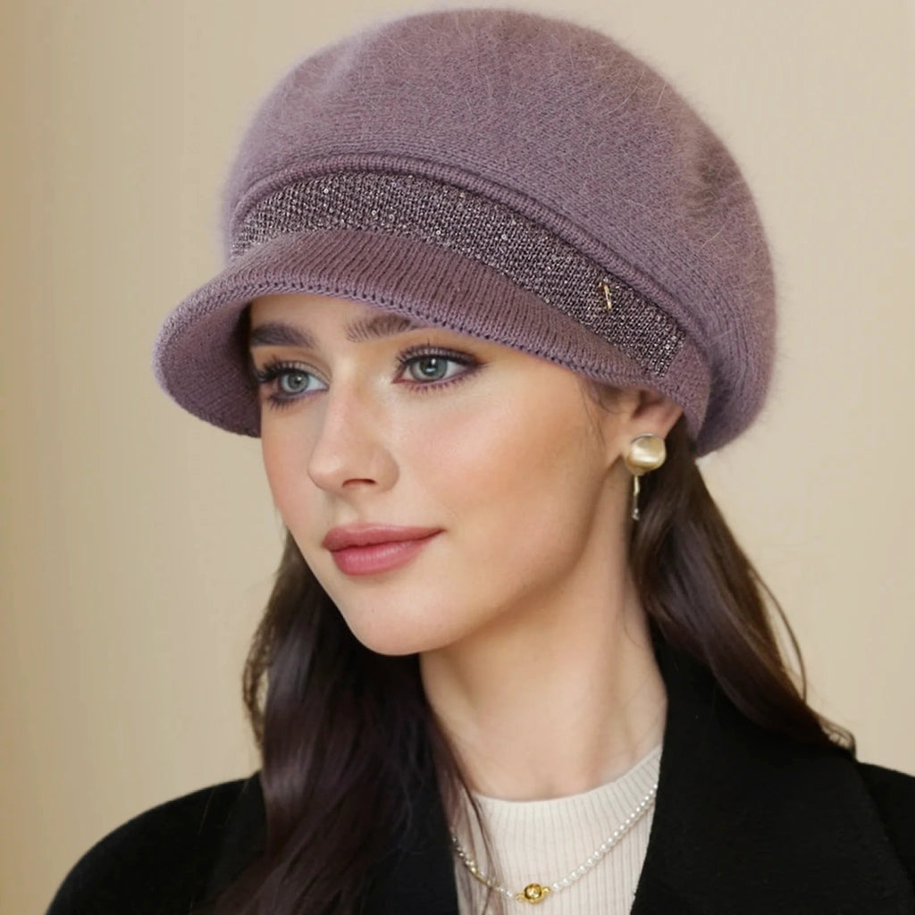 Rabbit Blend Knitted Beanie