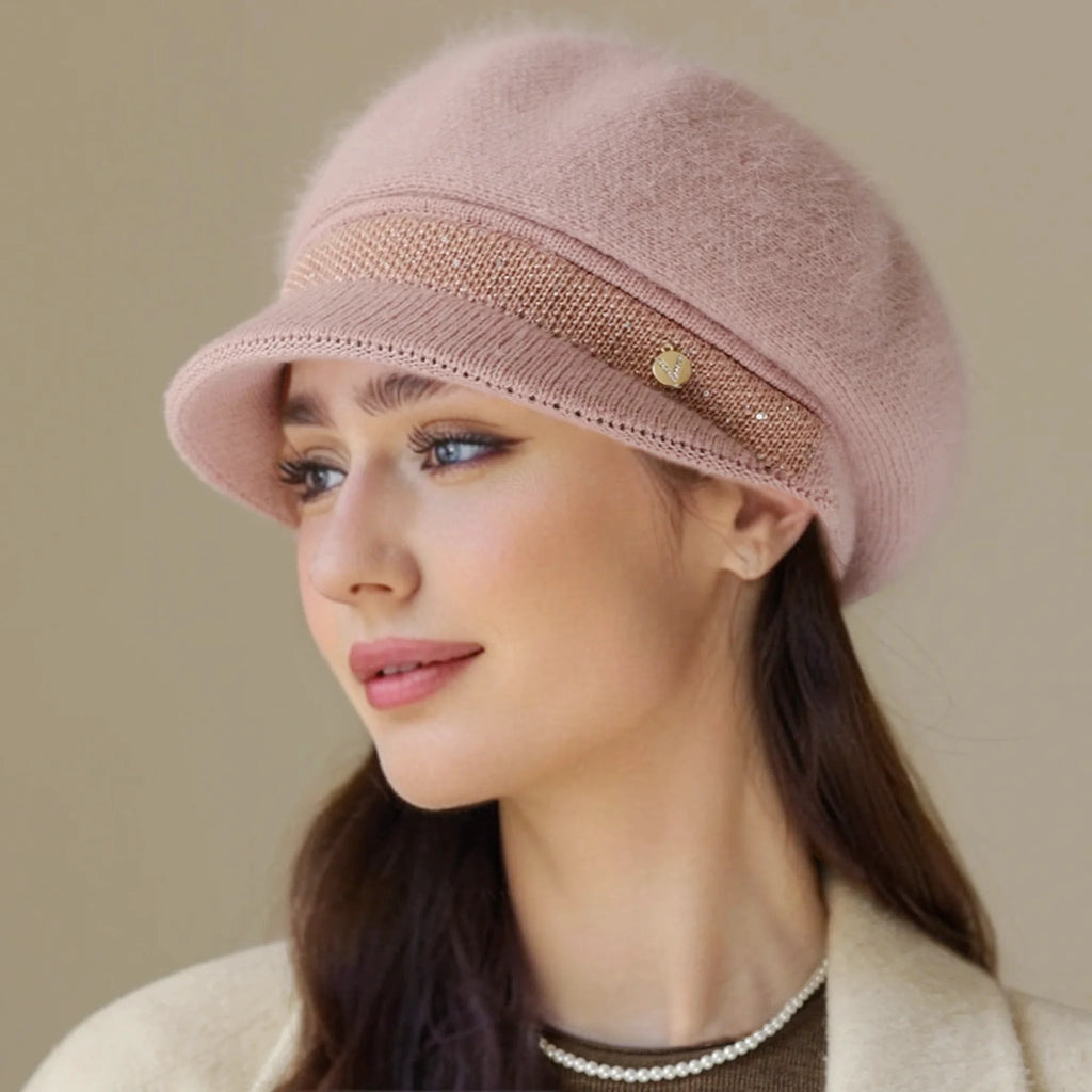 Rabbit Blend Knitted Beanie