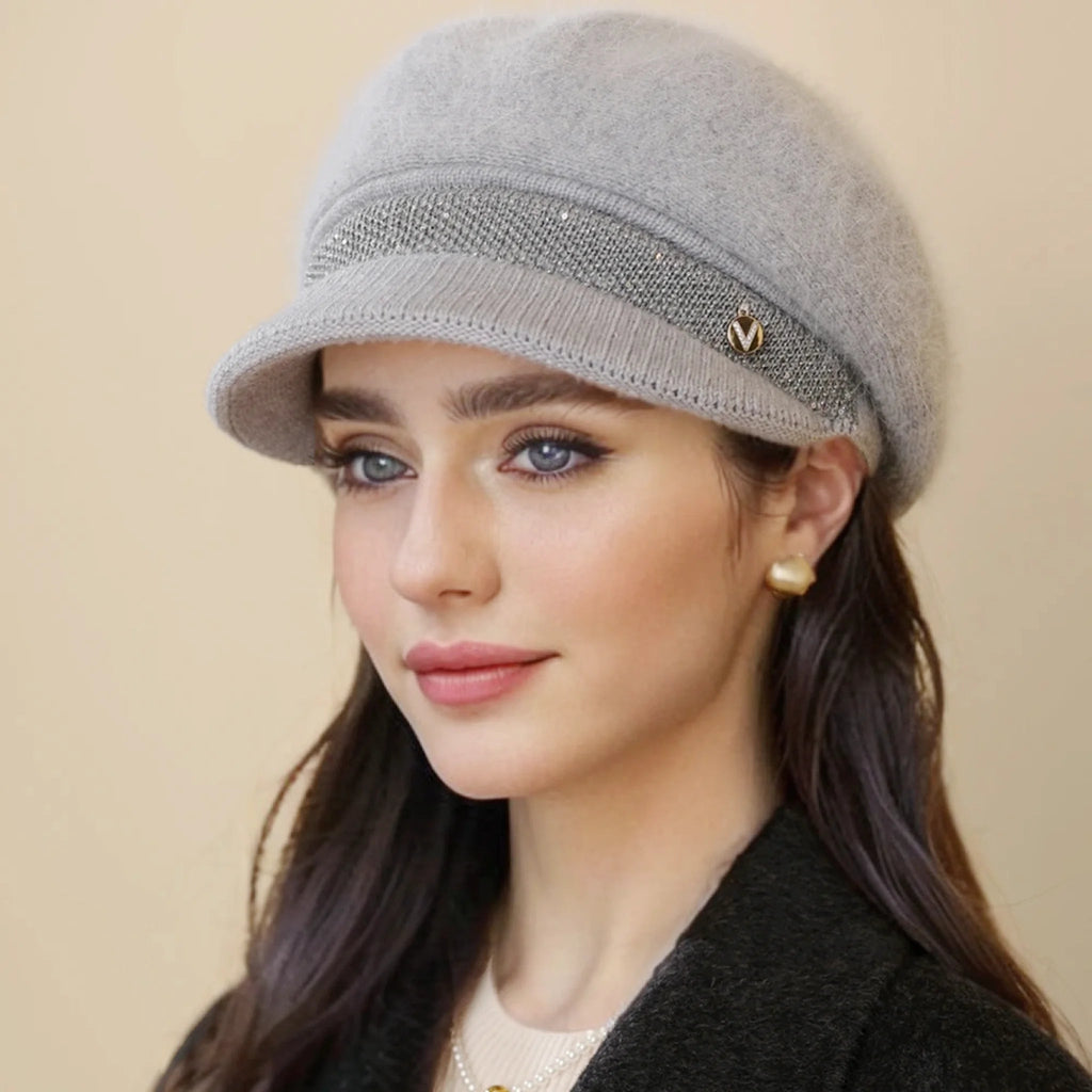 Rabbit Blend Knitted Beanie