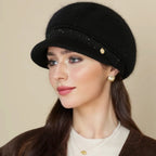 Rabbit Blend Knitted Beanie