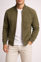 Suede Zipper Jacket