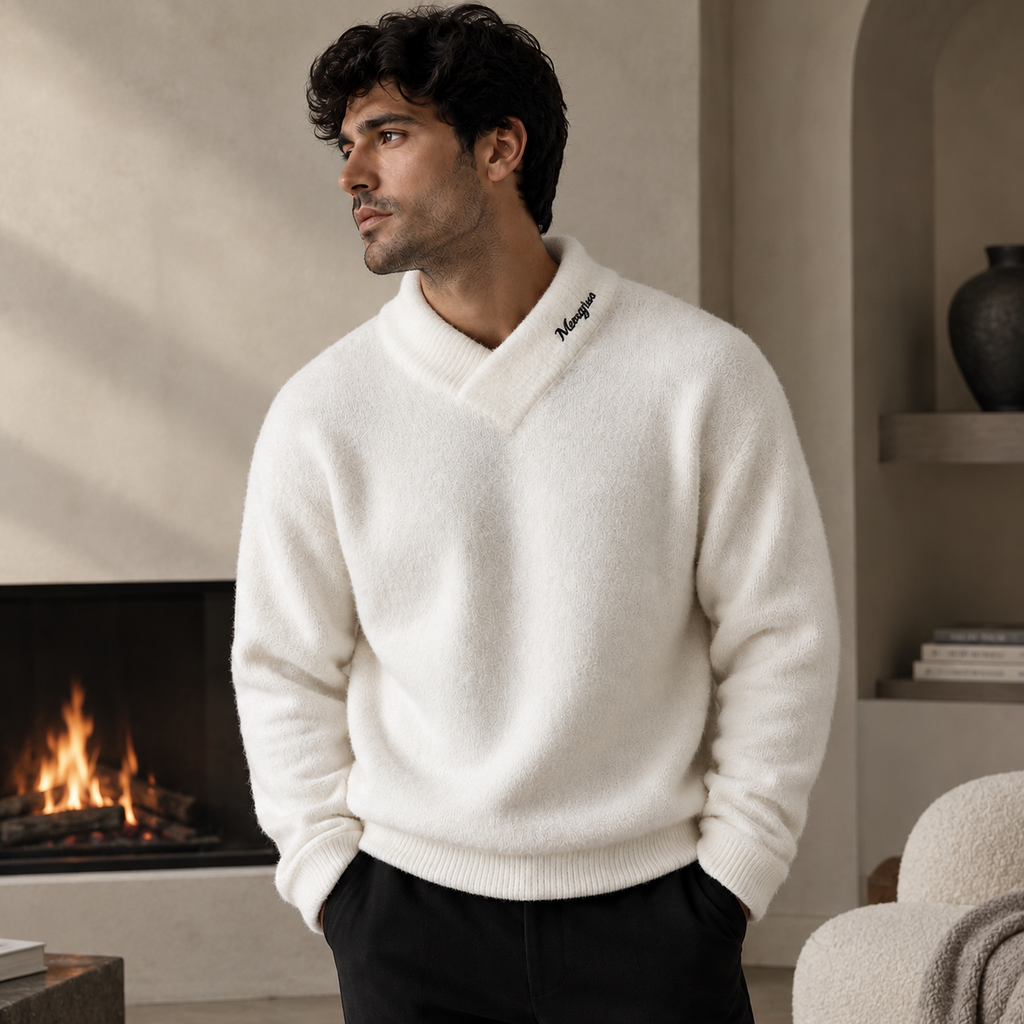 Harrington Wool Pullover Sweater