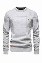 Striped Cotton Crewneck Sweater