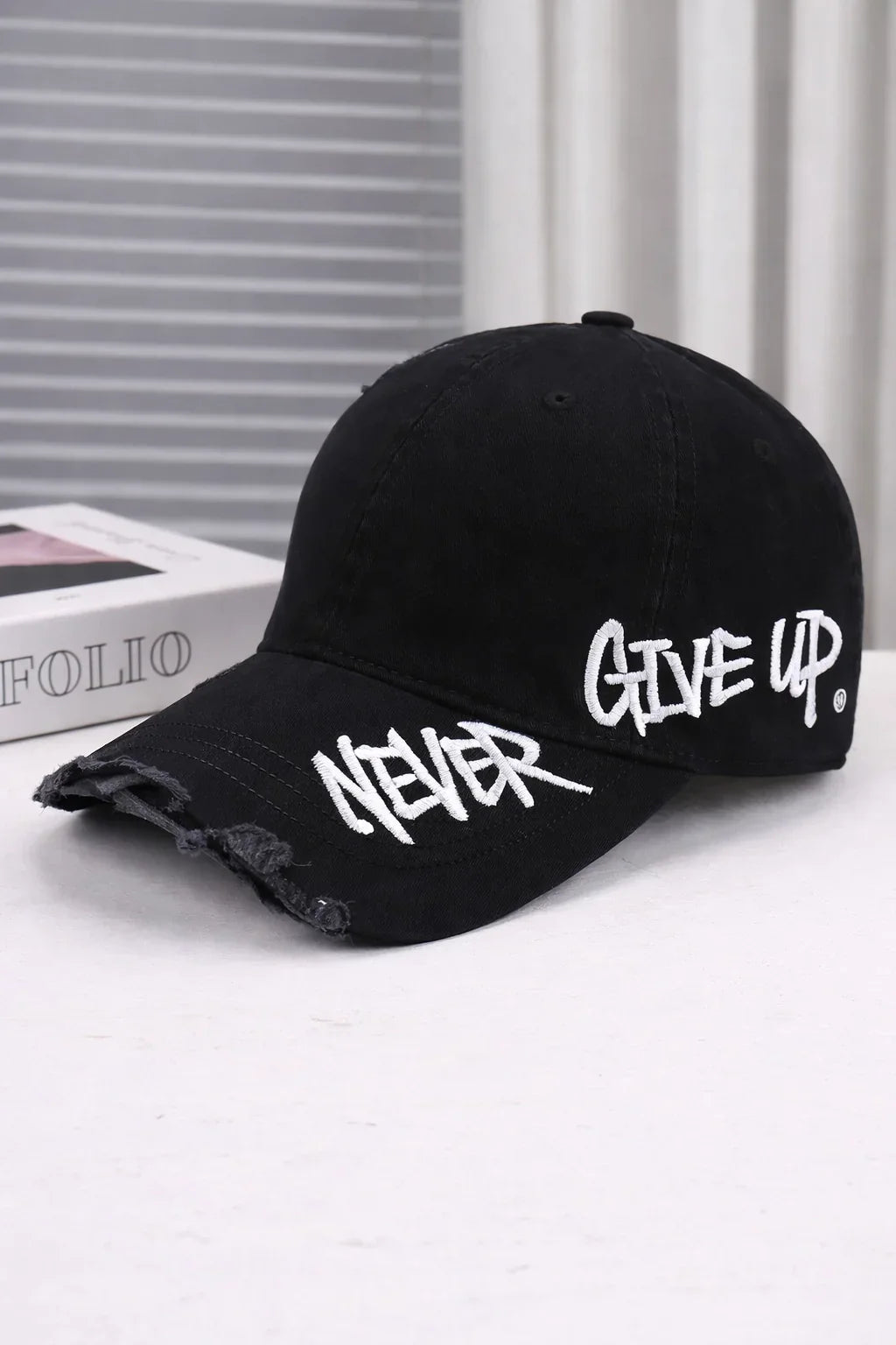 Embroidered Denim Baseball Cap