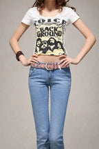 Vintage Star Rivet Leather Belt