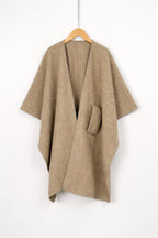 Elegant Knit Shawl Cape