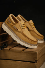 Refined Leather Moccasins
