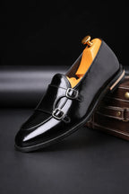 Double Monk Loafer Shoes