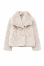 Cropped Faux Fur Jacket