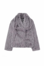 Cropped Faux Fur Jacket