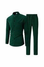 Waffle Knit Casual Suit