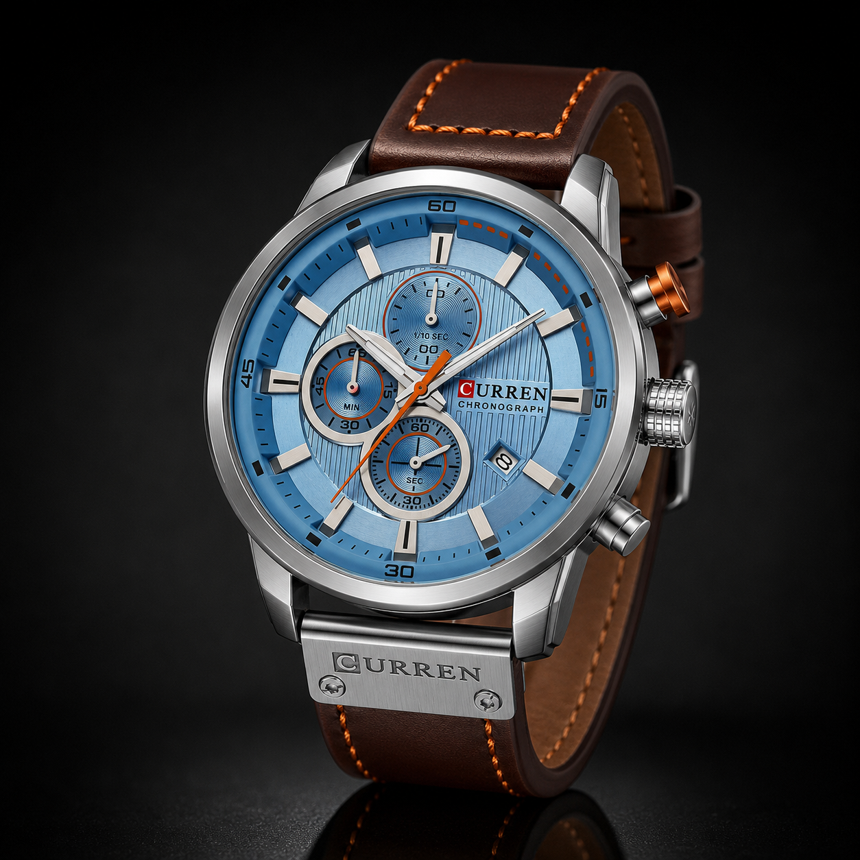 Sport Leather Wristwatch