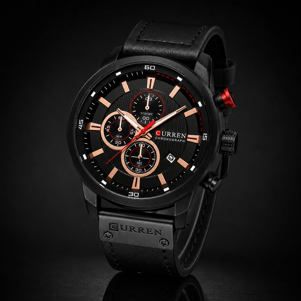 Sport Leather Wristwatch