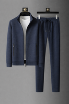 Men's Stand Collar Pants Set