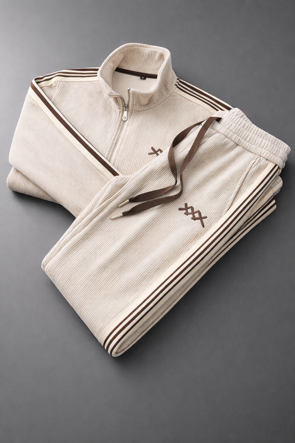 Stand Collar Casual Tracksuit