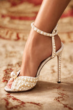 Celestia Pearl Crystal Heels