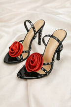 Roselle Floral Gladiator Heels