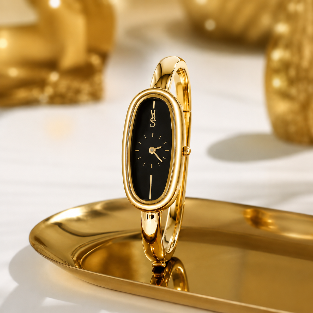 Women's Oval Bracelet Watch