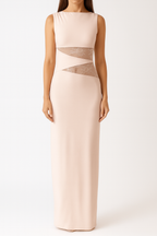 Lace Patchwork Backless Bodycon Dress