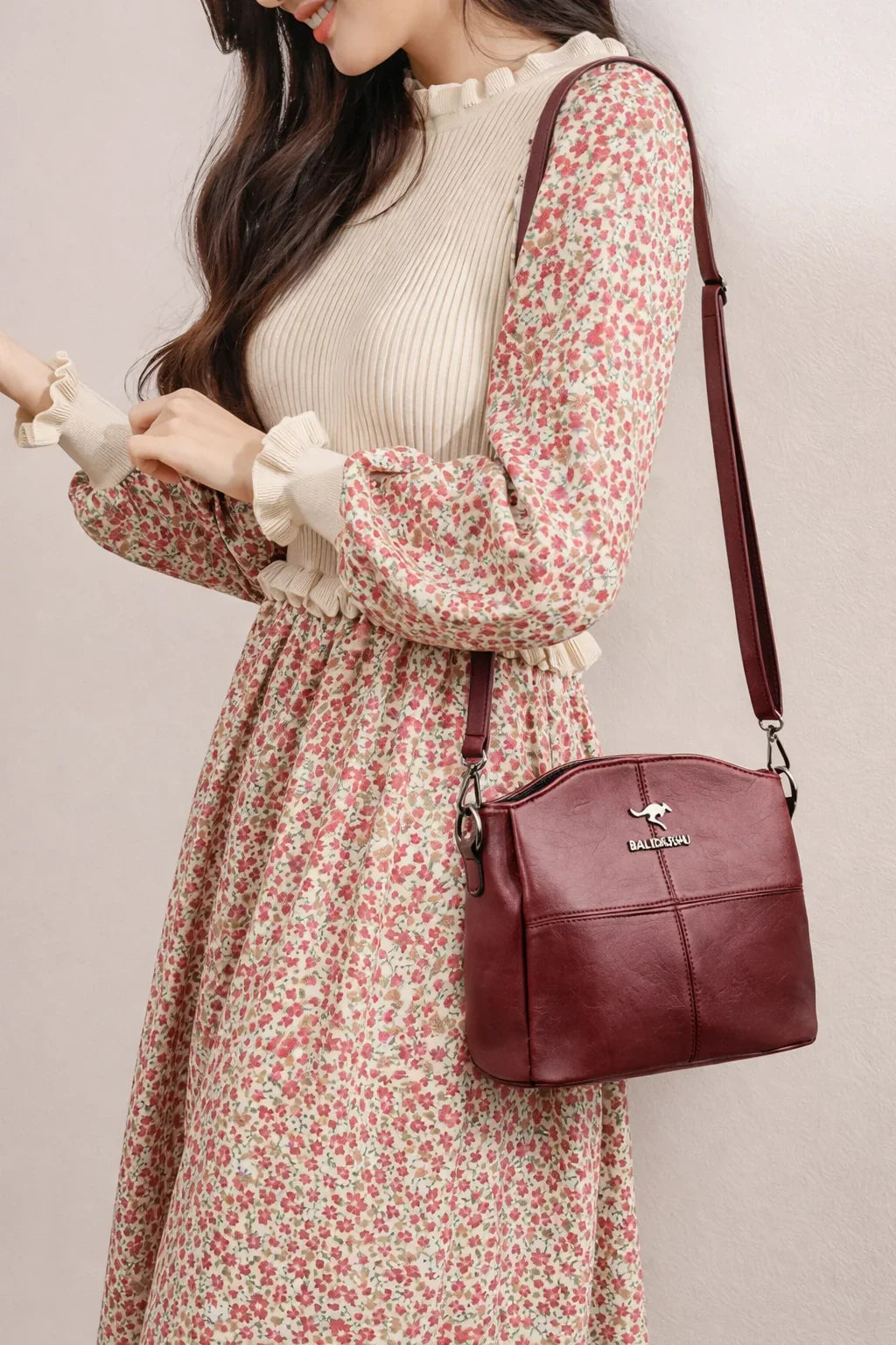 Leather Crossbody Shoulder Bag
