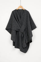 Elegant Knit Shawl Cape