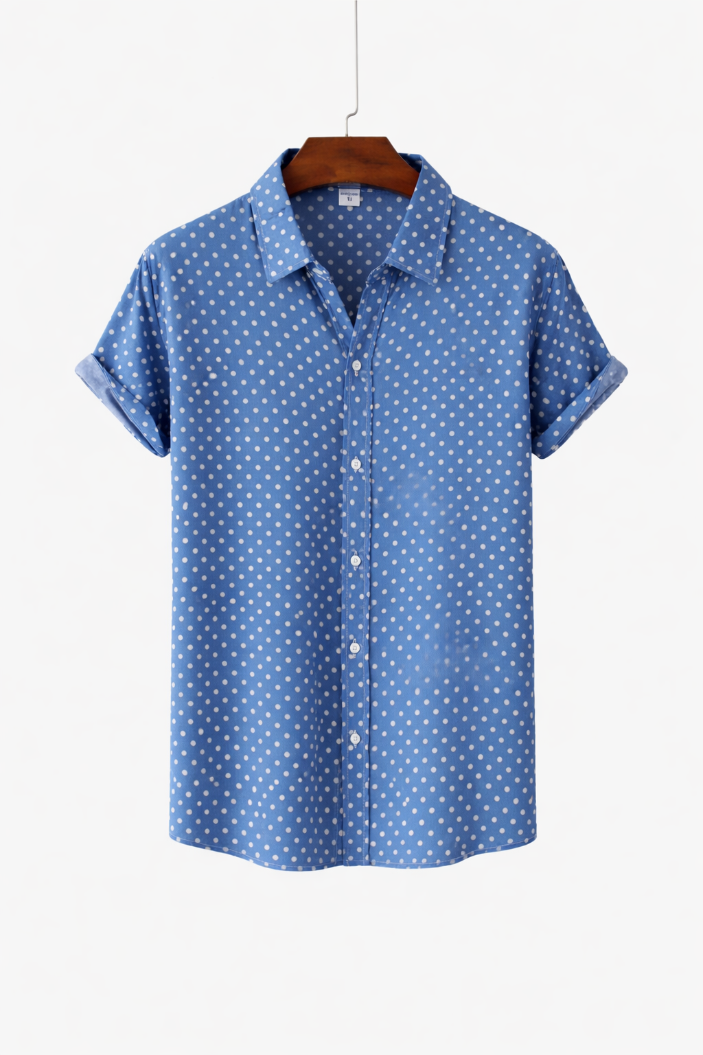 Casual Polka Dot Sleeve Shirt
