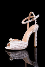 Celestia Pearl Crystal Heels