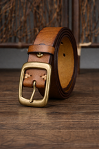 Retro Cowskin Leather Belt