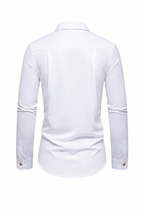 Stand Collar Irregular Button Shirt