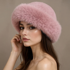 Women's Plush Faux Hat